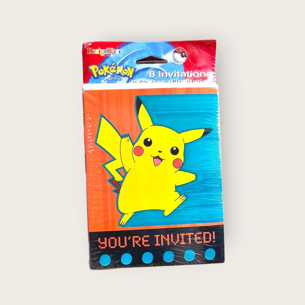 NOS Pikachu invitations